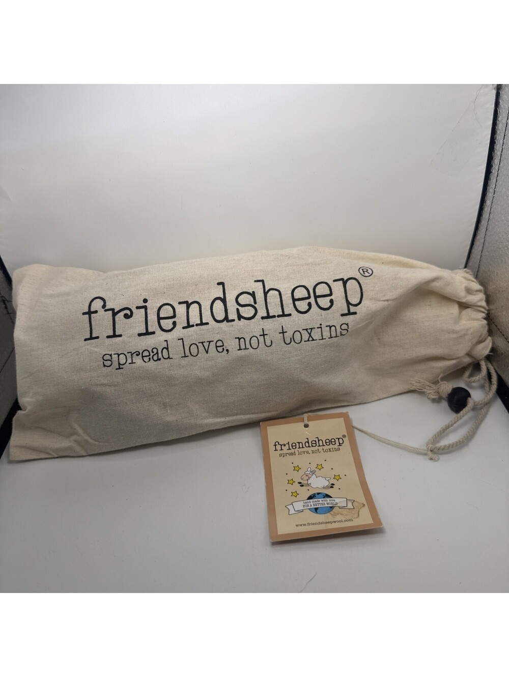Friendsheep Happy Dogs Trio Wool Eco Dryer Balls 3 Pack White Reusable Set